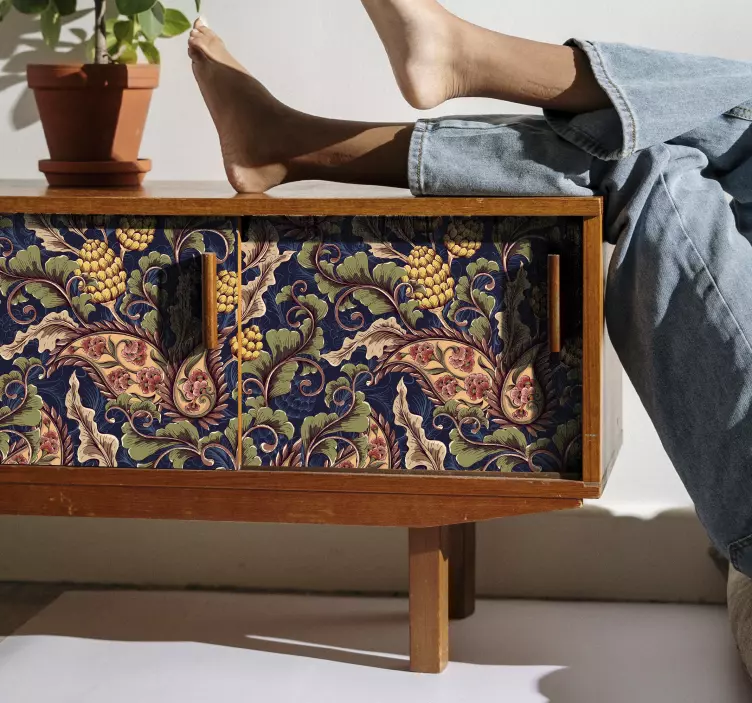 Realistic Paisley Illustration  furniture decal - TenStickers