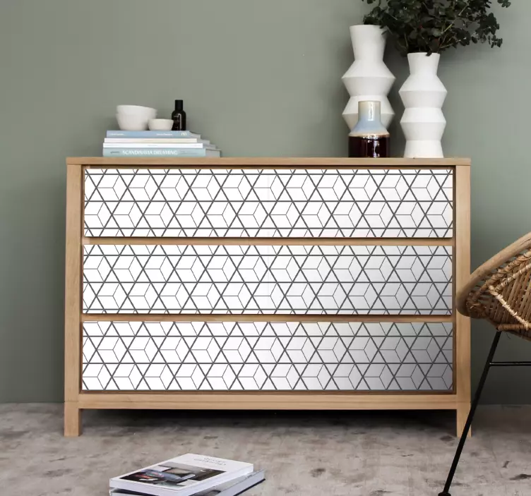 Scandinavian motifs furniture sticker - TenStickers