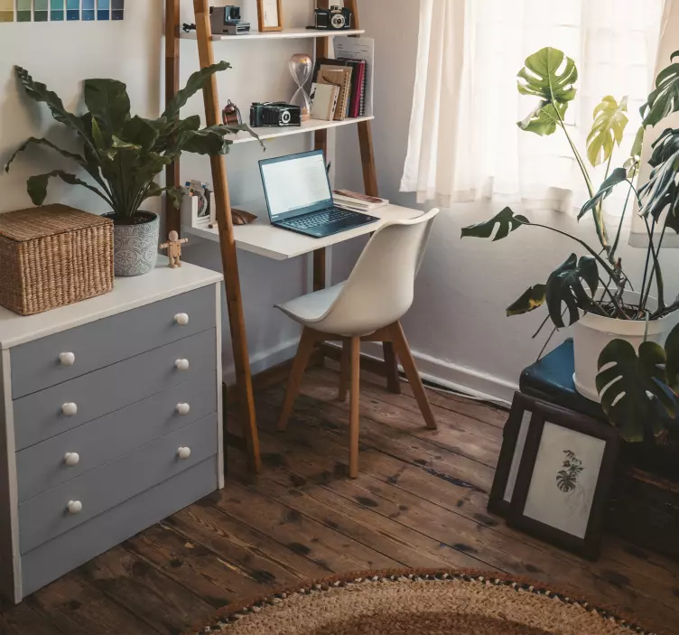 Gray furniture vinyl decal  - TenStickers