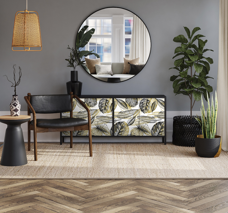 Elegant Tropical Plants furniture decal - TenStickers