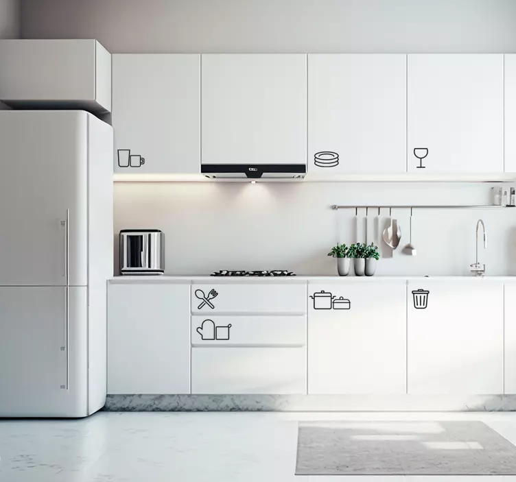 Kitchen Icons utensil  sticker - TenStickers