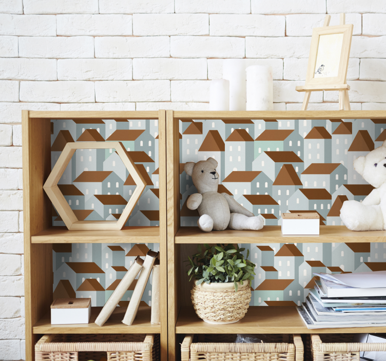 village illustration furniture decal   - TenStickers