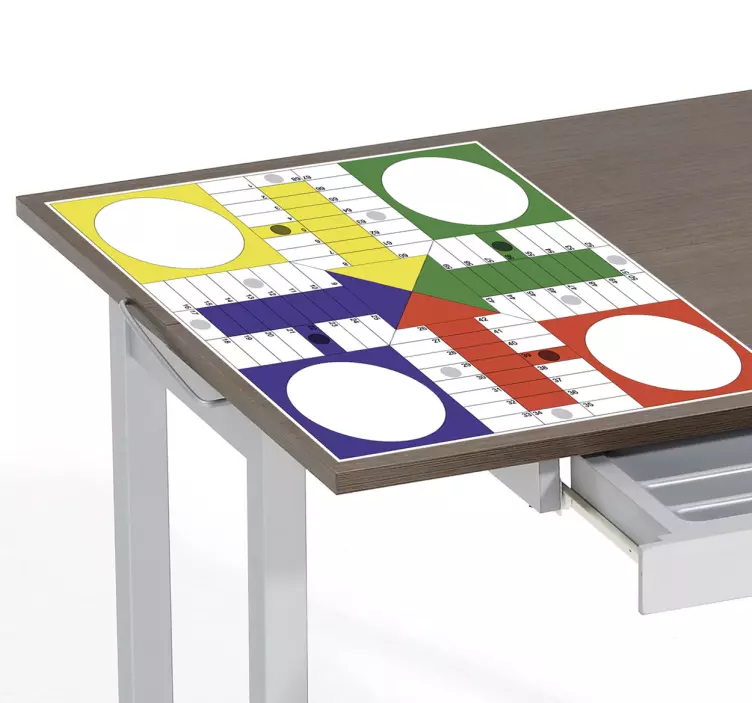 Parcheesi game furniture decal   - TenStickers