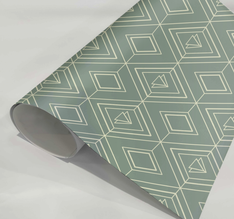 Art deco geometric pattern kitchen wall sticker - TenStickers