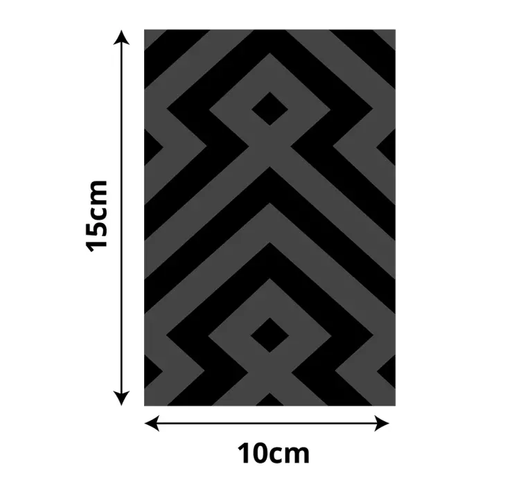 Geometric grey floor vinyl carpet - TenStickers