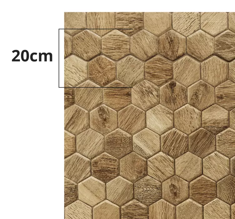 Geometric tiles Wall Mural sticker - TenStickers