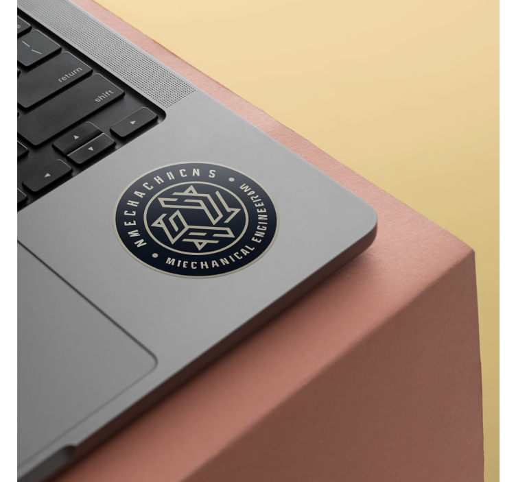 Custom print round sticker with logo - TenStickers