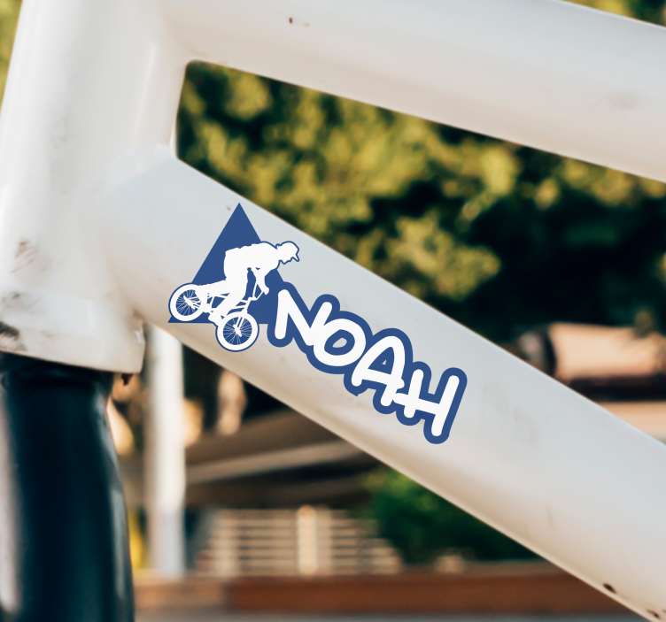 BMX bike name sticker - TenStickers