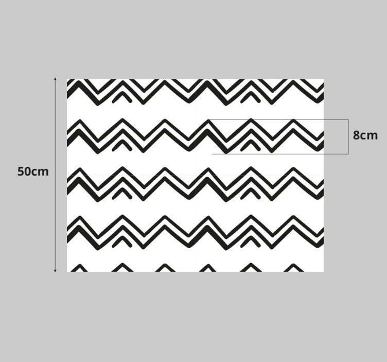 Chevron Motif Accent furniture sticker - TenStickers