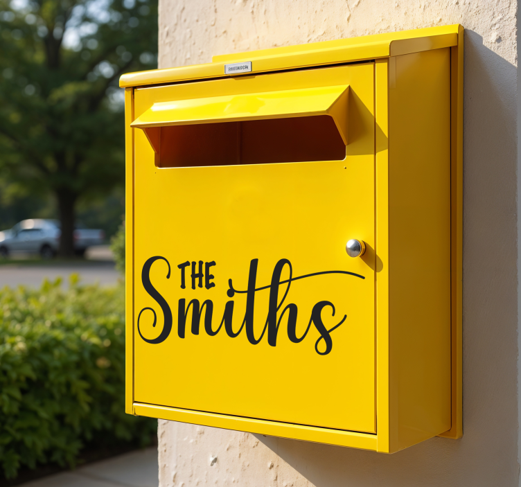 Mailbox name postbox sticker - TenStickers