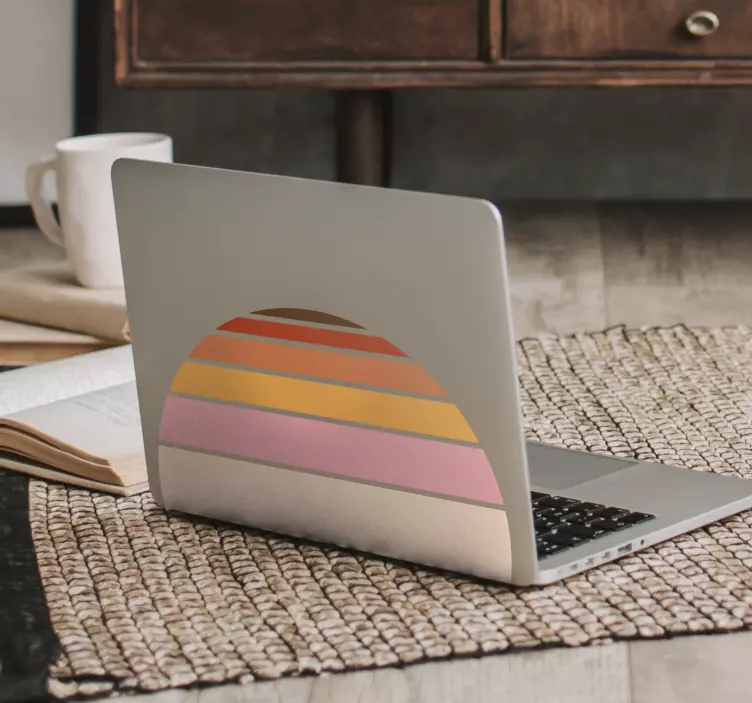 70's sun laptop vinyl skins - TenStickers