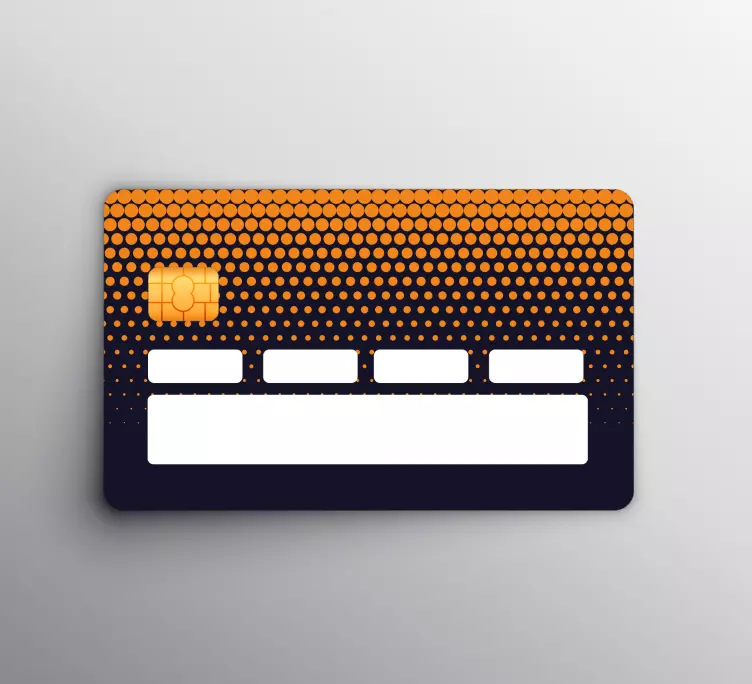 Abstract shades gradient debit card sticker - TenStickers