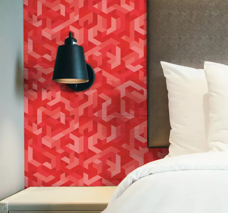 Abstract coral prints wallpaper decal - TenStickers
