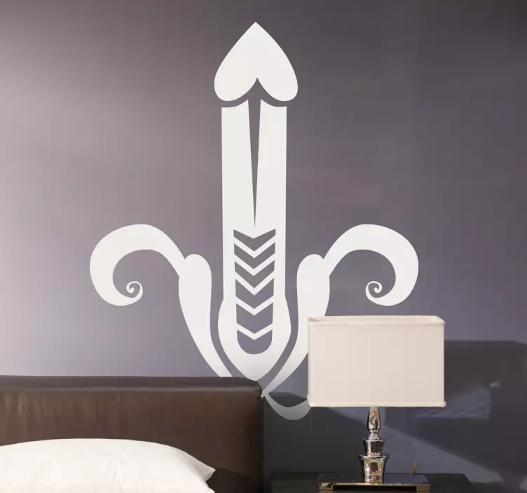 Abstract Penis Figure Sticker - TenStickers