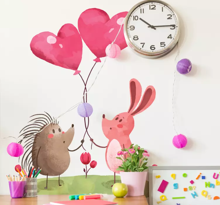 Adorable Animal Companions pet wall sticker - TenStickers