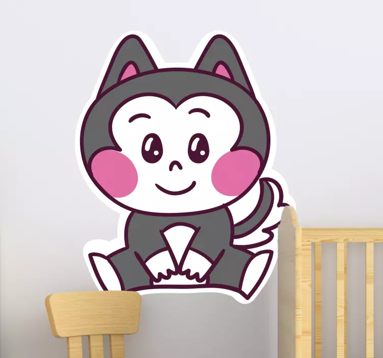 Adorable Animal Figure wall stickers for kids - TenStickers