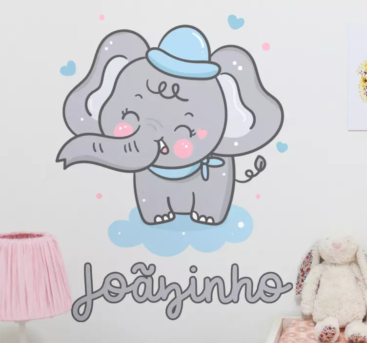 Adorable Elephant Figure wall stickers for kids - TenStickers