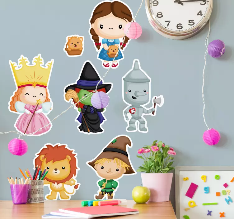 Adorable Fairy Tale Characters wall stickers for kids - TenStickers