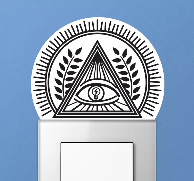 All seeing Eye light switch sticker - TenStickers
