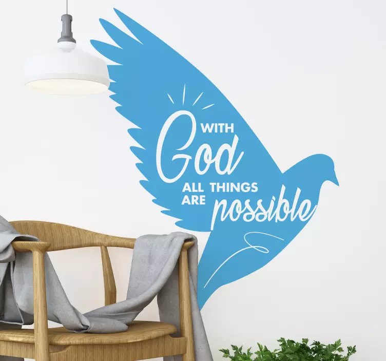 All Things are Possible wall sticker - TenStickers