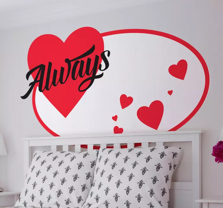 Always With Big Heart love sticker - TenStickers