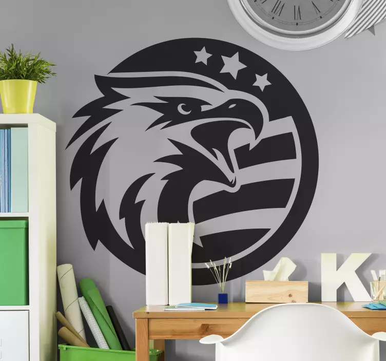 American Eagle bird wall sticker - TenStickers
