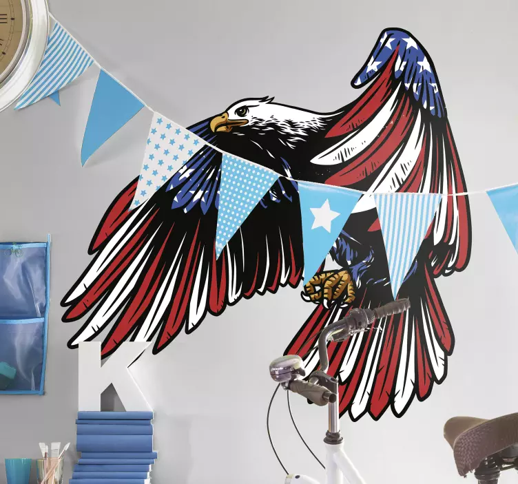 American eagle bird wall sticker - TenStickers
