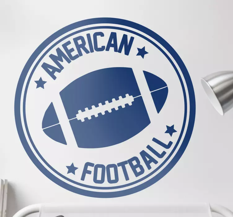 American football sticker - TenStickers