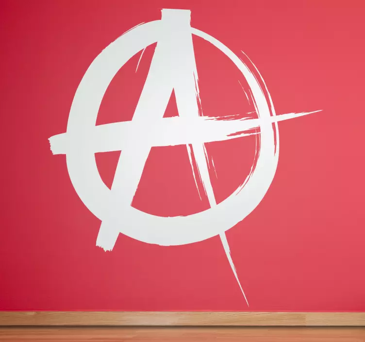 Anarchy Circle A Wall Sticker - TenStickers