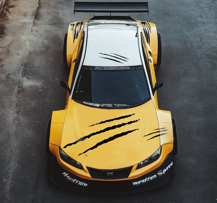 Animal scratches car decal pack - TenStickers