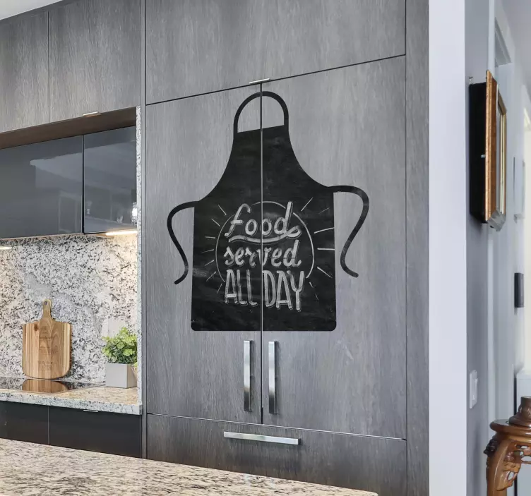 Apron chalkboard wall sticker - TenStickers