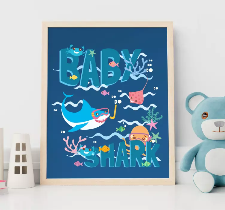Aquatic Animal Fun bird wall decal - TenStickers