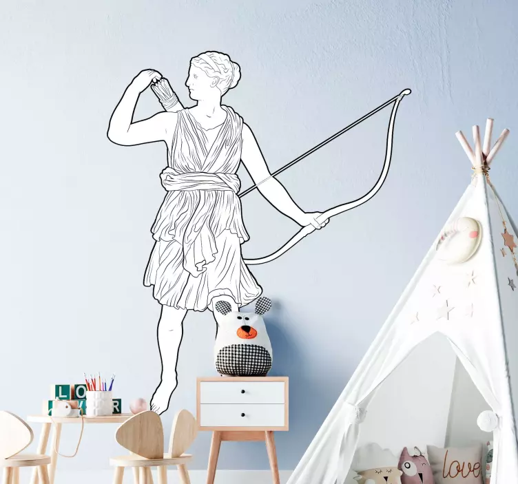 Archer Figure Silhouette location wall sticker - TenStickers