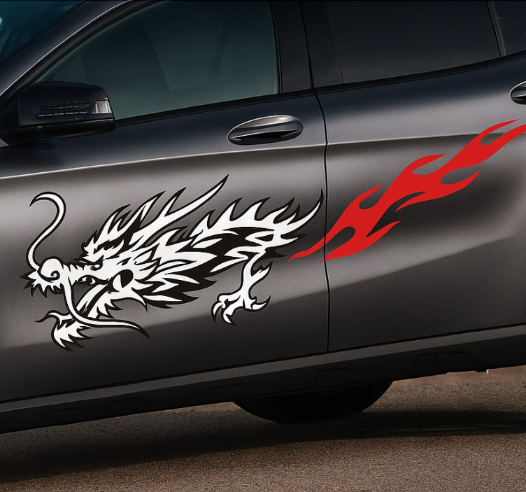 Car decal asian dragon design - TenStickers
