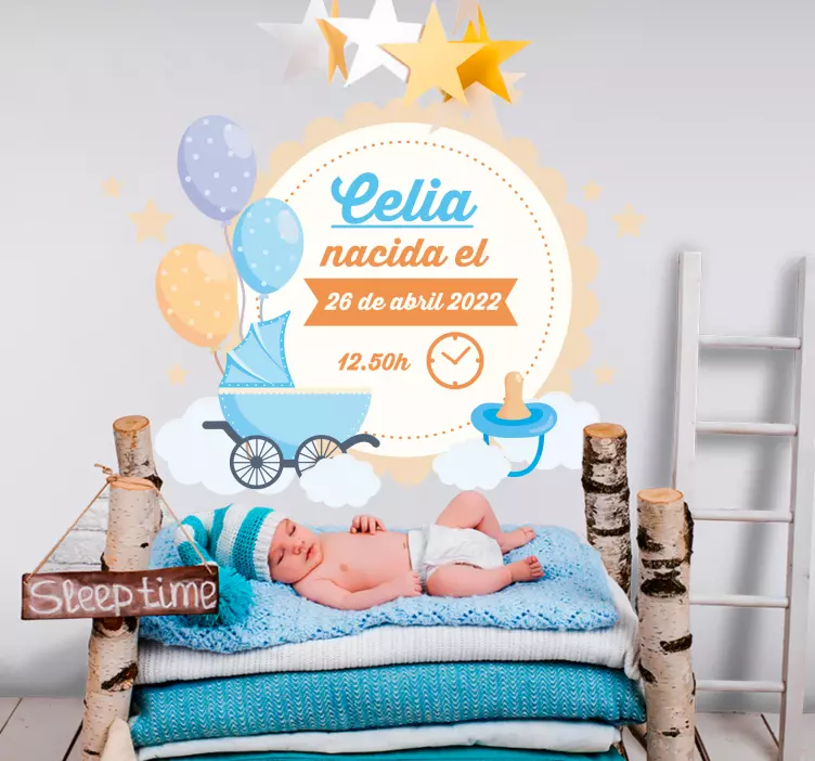 Baby Celebration Details wall stickers for kids - TenStickers