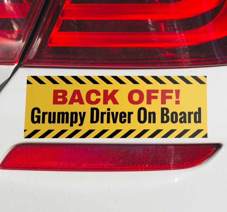 Back off car decal - TenStickers