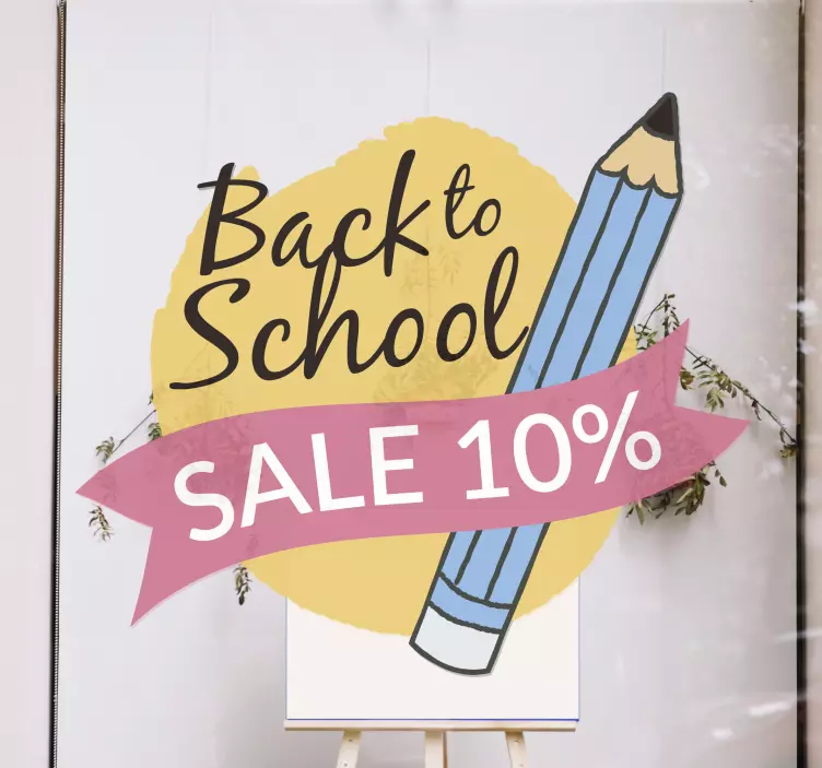 Back to school sale pins sale sticker - TenStickers