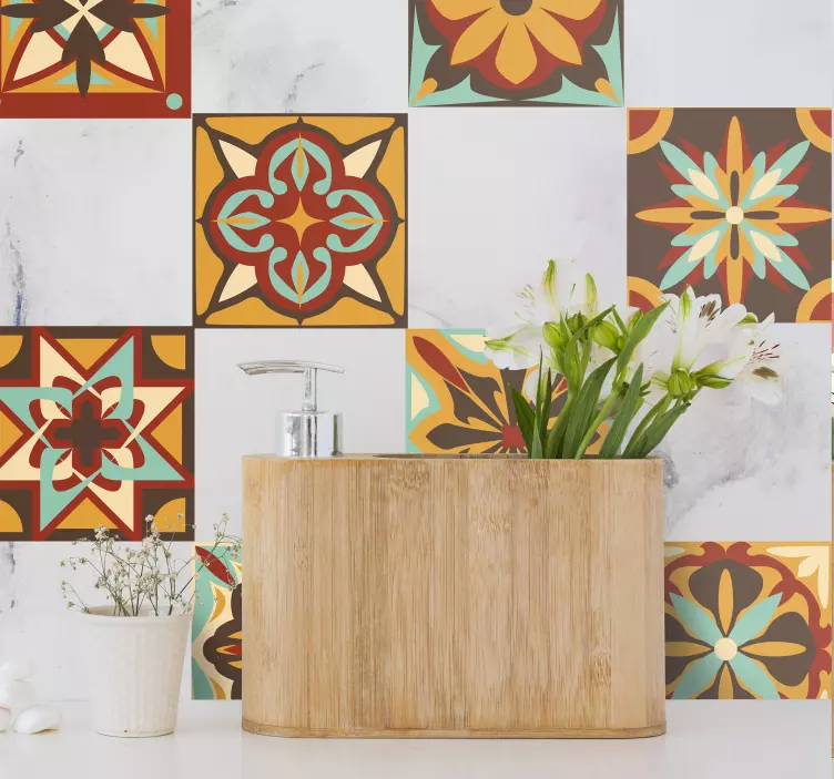 Back to the 70's tile sticker - TenStickers