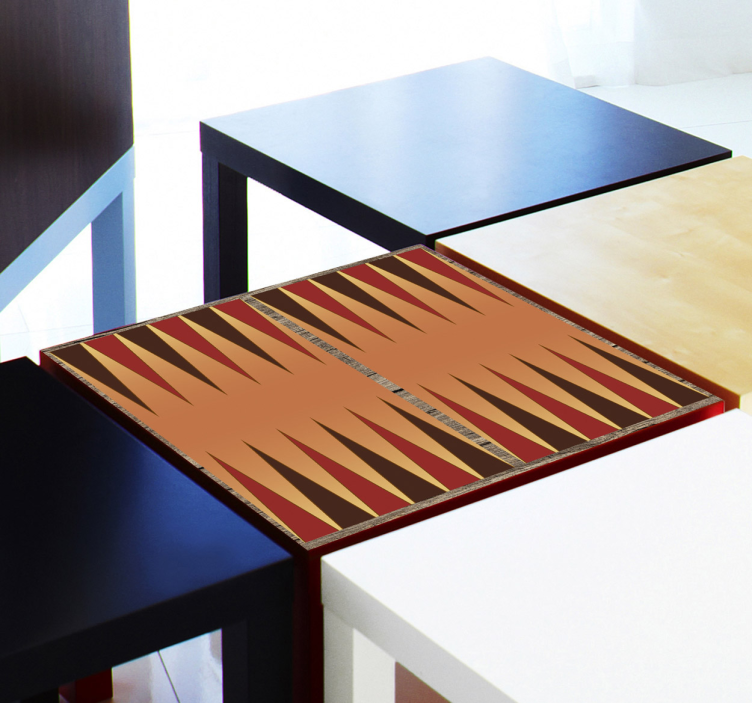 Backgammon Board Furniture Sticker - TenStickers