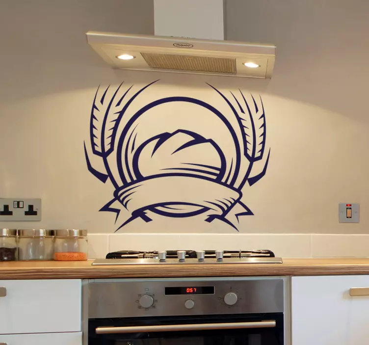 Baked Bread Kitchen Sticker - TenStickers