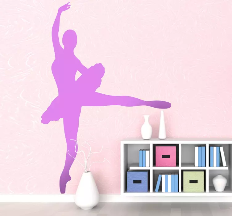 Ballerina Dancer Wall Sticker - TenStickers