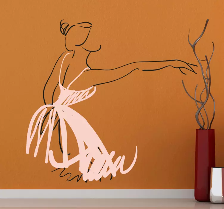 Ballerina Wall sticker - TenStickers