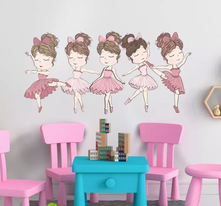 Ballet Performer Children wall stickers for kids - TenStickers