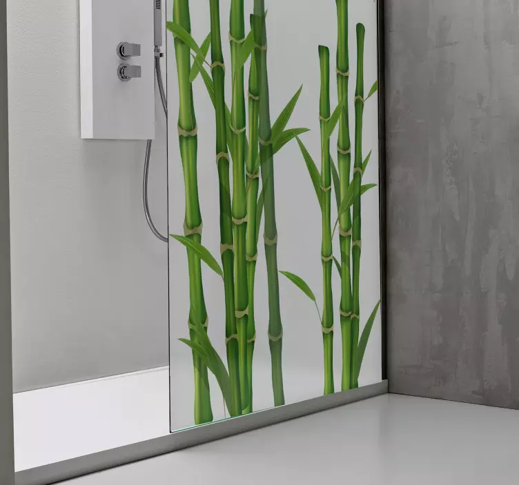 Bamboo Shower Sticker - TenStickers