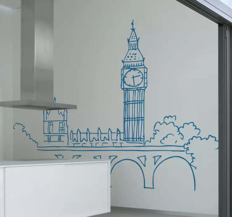 Big Ben Wall Sticker - TenStickers
