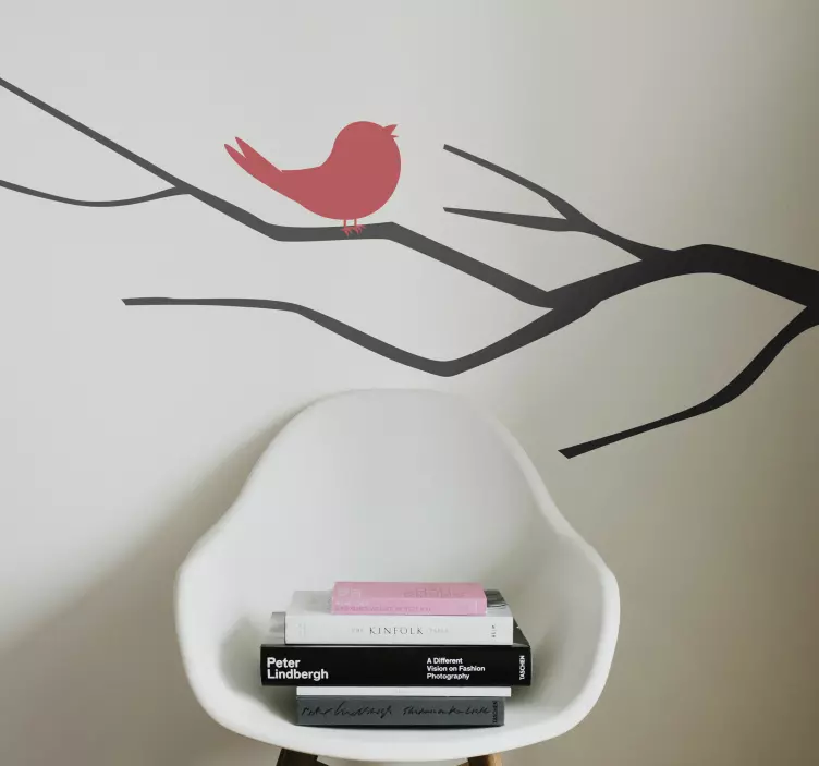 Bird On Branch location wall sticker - TenStickers
