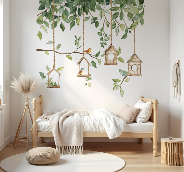 Bird sanctuary wall decal - TenStickers