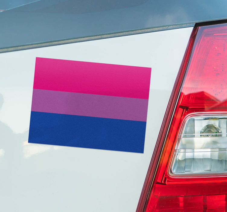 Bisexual flag car decal - TenStickers