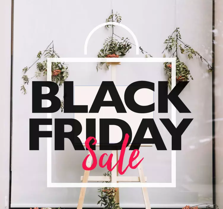 Black Friday Sale Extravaganza window decal for business - TenStickers