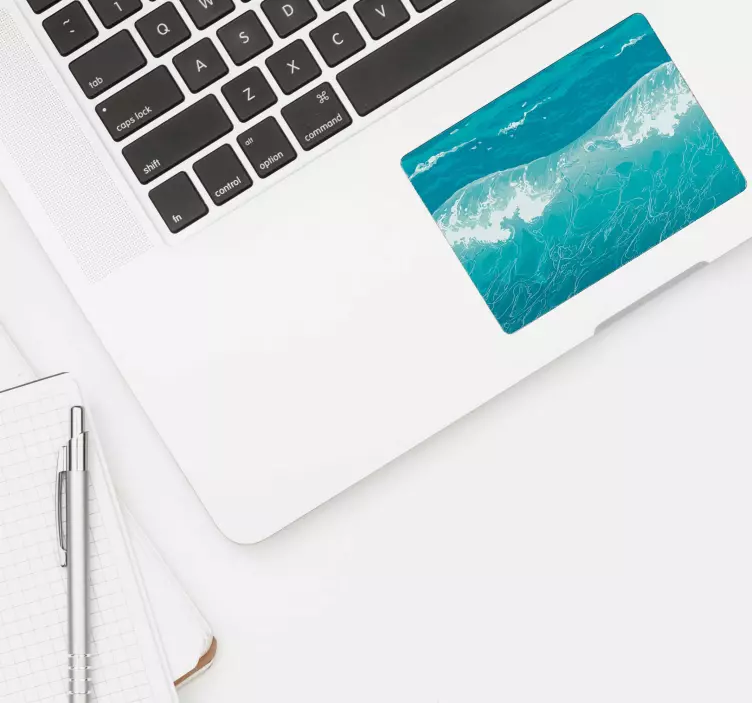 Blue Sea Trackpad laptop sticker - TenStickers